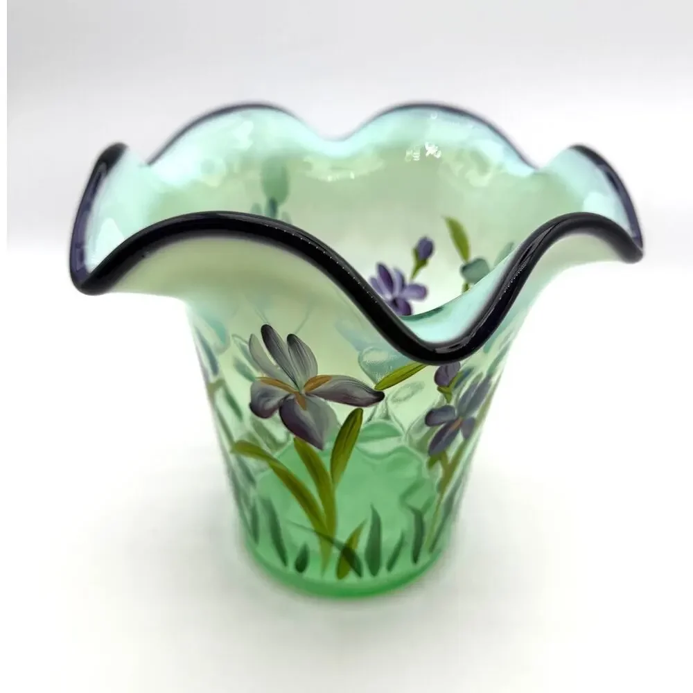Fenton green opalescent